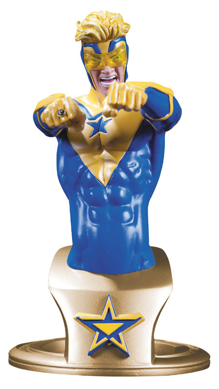 DC Comics Super Heroes 6 Inch Bust Statue - Booster Gold Bust (Previously Opened and Displayed)