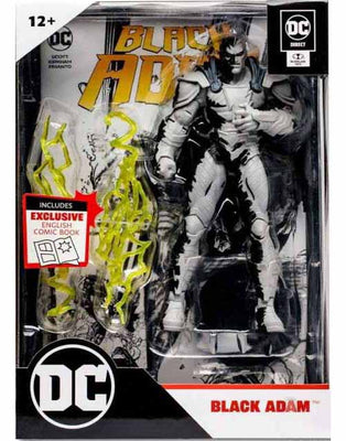 DC Direct Comic 7 Inch Action Figure Exclusive - Black Adam Black & White