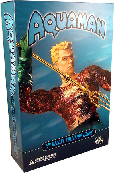 DC Direct Deluxe Collector Action Figures: Aquaman 13 inch (Previously Opened and Displayed)