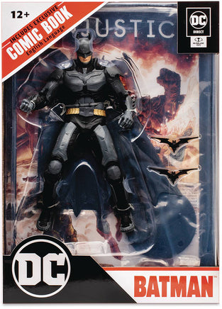 DC Direct Gaming 7 Inch Action Figure Injustice Wave 1 - Batman with Comic
