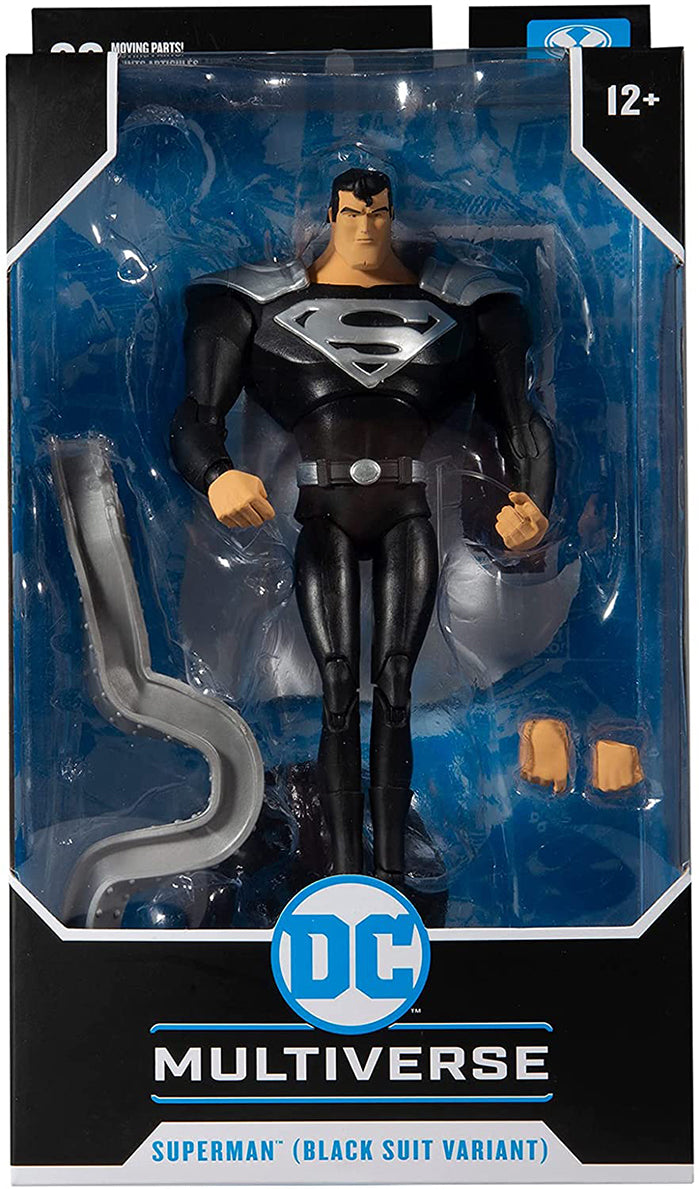 DC Multiverse Animated Series 7 Inch Action Figure - Black Suit Superman