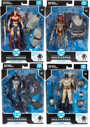DC Multiverse 7 Inch Action Figure BAF Bane - Set of 4