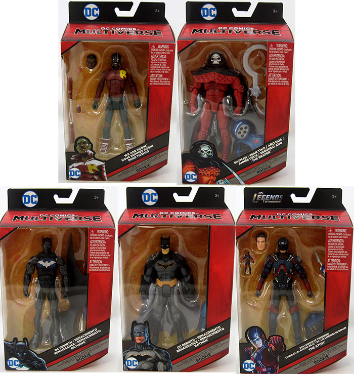 DC Multiverse 6 Inch Action Figure Bat Mech Suit Series - Set of 5 (Build-A-Figure Bat Mech Suit)