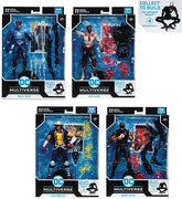 DC Multiverse Comic 7 Inch Action Figure BAF The Darkest Knight - Set of 4 (Wally - Jay - Kid - Barry)