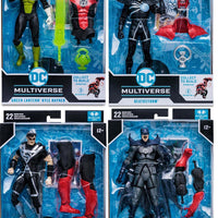 DC Multiverse Comic 7 Inch Action Figure Blackest Night BAF Atrocitus - Set of 4 (Kyle - Sup - Bat - Death)