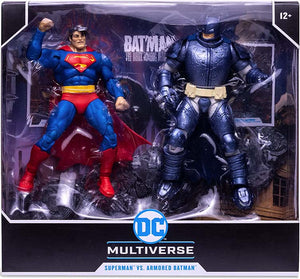 DC Multiverse Comic 7 Inch Action Figure Dark Knight Returns 2-Pack - Superman vs Batman