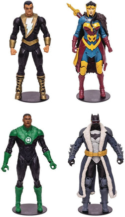 DC Multiverse Comic 7 Inch Action Figure Endless Winter BAF Frost King - Set of 4 (Batman - Adam - John - WW)