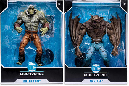DC Multiverse Comic 8 Inch Action Figure Mega Wave 2 - Set of 2 (Croc - Man-Bat)