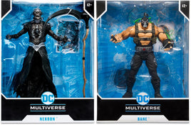 DC Multiverse Comic 10 Inch Action Figure Megafigs Wave 3 - Set of 2 (Nekron - Bane)
