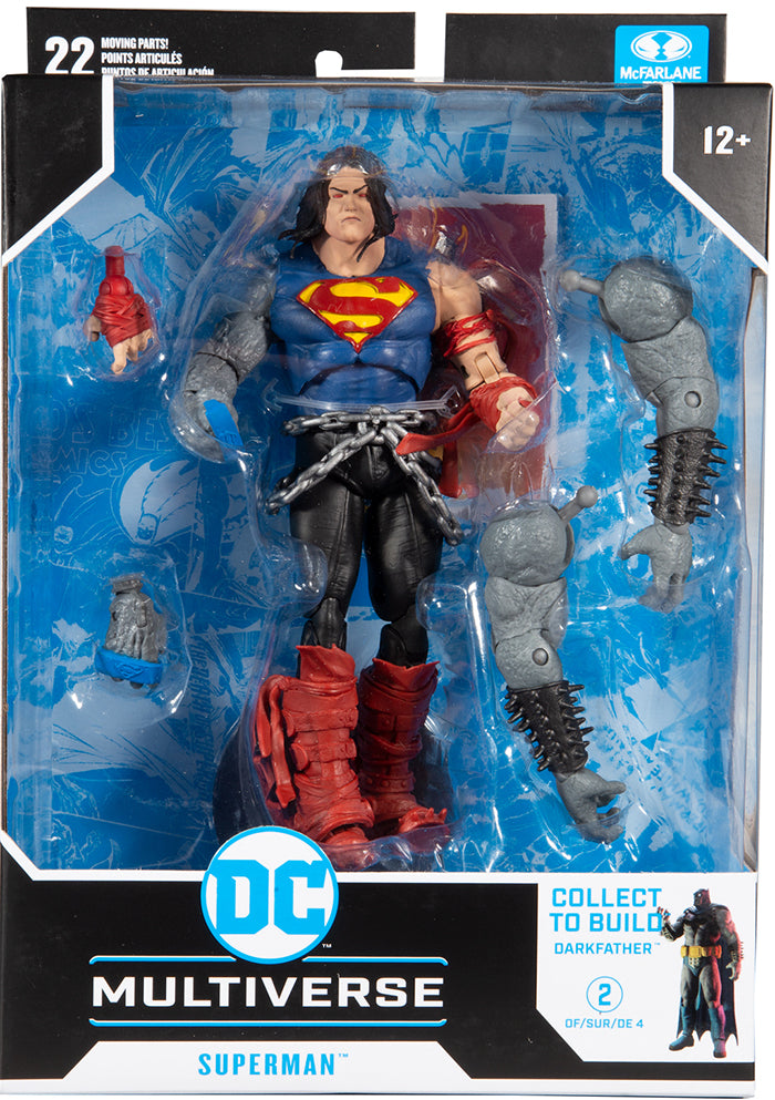 DC Multiverse Comic Series 7 Inch Action Figure BAF Darkfather - Death  Metal Superman