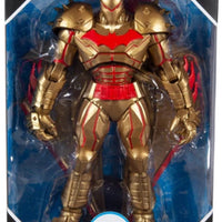 DC Multiverse 7 Inch Action Figure Comic Series - Hellbat Batman Gold Suit