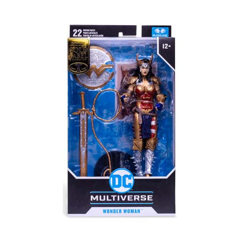 DC Multiverse Comic 7 Inch Action Figure Todd McFarlane - Wonder Woman Gold  Label