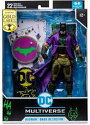 DC Multiverse Comics 7 Inch Action Figure Future State Exclusive - Joker Dark Detective (Gold Label)