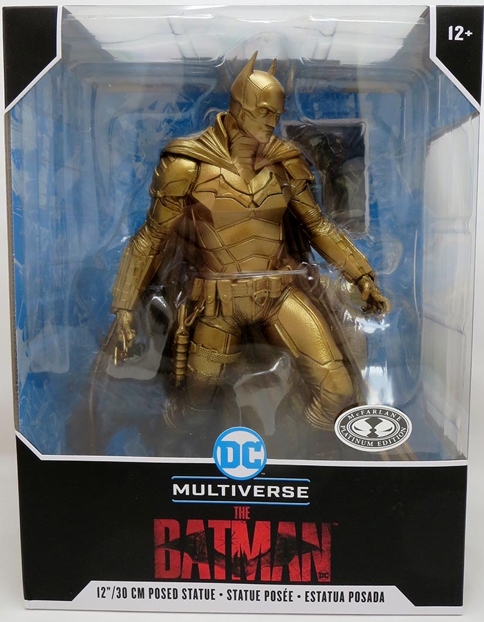 DC Multiverse Movie 12 Inch Statue Figure The Batman - Batman Gold