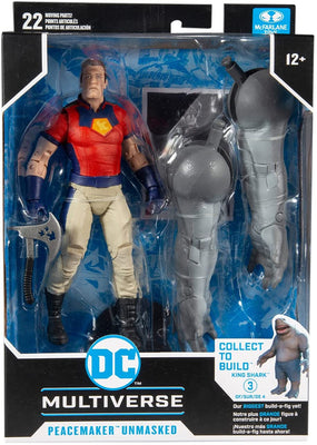 DC Multiverse Suicide Squad 7 Inch Action Figure BAF King Shark - Peacemaker Unmasked