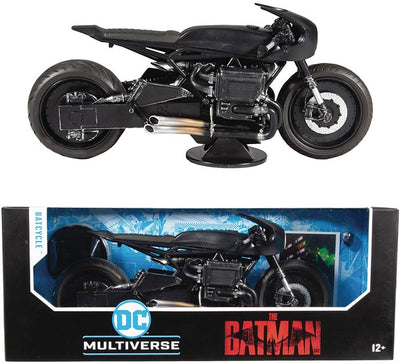 DC Multiverse Movie 7 Inch Vehicle Figure The Batman Deluxe - Batcycle