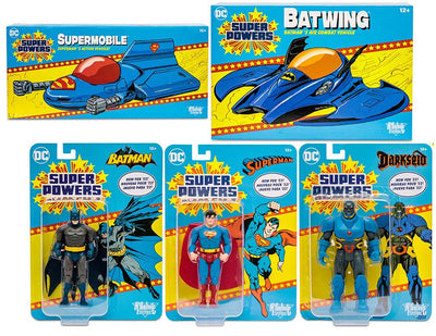 DC Super Powers 4 Inch Scale Action Figure Wave 1 - Set of 5