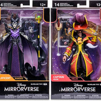 Disney Mirrorverse 7 Inch Action Figure Wave 3 - Set of 2 (Maleficent - Captain Hook)
