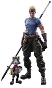 Final Fantasy VII 10 Inch Action Figure Play Arts Kai - Cid Highwind and Cait Sith (Sub-Standard Packaging)