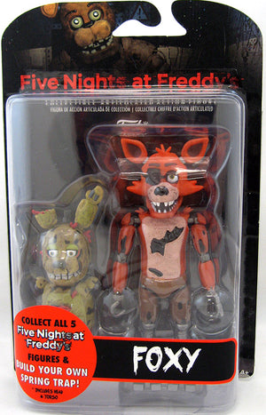 Five Nights At Freddy's 6 Inch Action Figure Spring Trap Series - Foxy