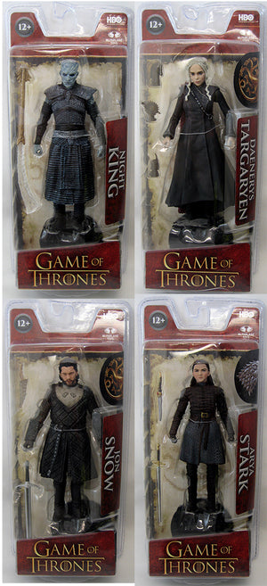 Game Of Thrones 6 Inch Action Figure Series 1 - Set of 4 (Arya - Jon - Daenerys - Night King)