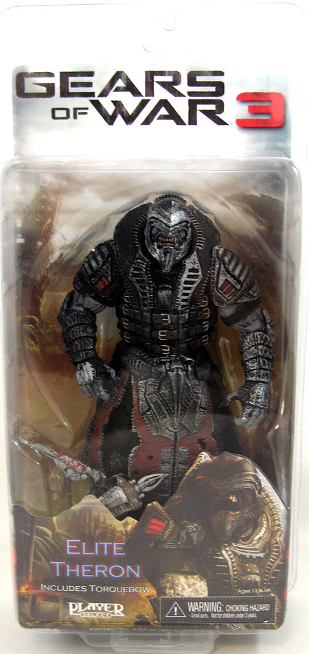 Gears of War 3 7 Inch Action Figure SDCC 2012 - Elite Theron includes Torquebow (Onyx)