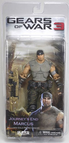 Gears of War 3 7 Inch Action Figure Series 3 - JourneyÆs End Marcus with Gold Lancer