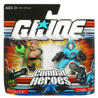 G.I. Joe 25th Anniversary Combat Heroes Action Figure Wave 1: Roadblock vs Cobra Commander