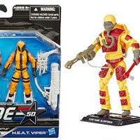 G.I. Joe 50th Anniversary 3.75 Inch Action Figure 2-Pack Wave 1 - Heated Battle (Blowtorch vs. H.E.A.T. Viper)