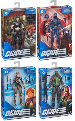 G.I. Joe Classified 6 Inch Action Figure Series 3 - Set of 4 (Zartan - Infantry - Scarlett V2 - Roadblock V2)