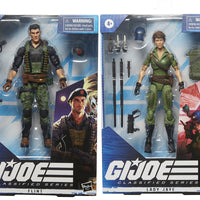 G.I. Joe 6 Inch Action Figure Classified Series 4 - Set of 2 (Lady Jaye - Flint)