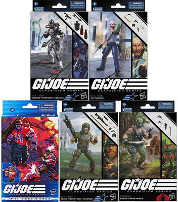 G.I. Joe Classified 6 Inch Action Figure Wave 13 - Set of 5 (#62 & #70 to #73)