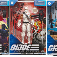 G.I. Joe Classified 6 Inch Action Figure Wave 8 - Set of 3 (Cobra Officer  #37 - Storm Shadow #35 - Spirit #36)