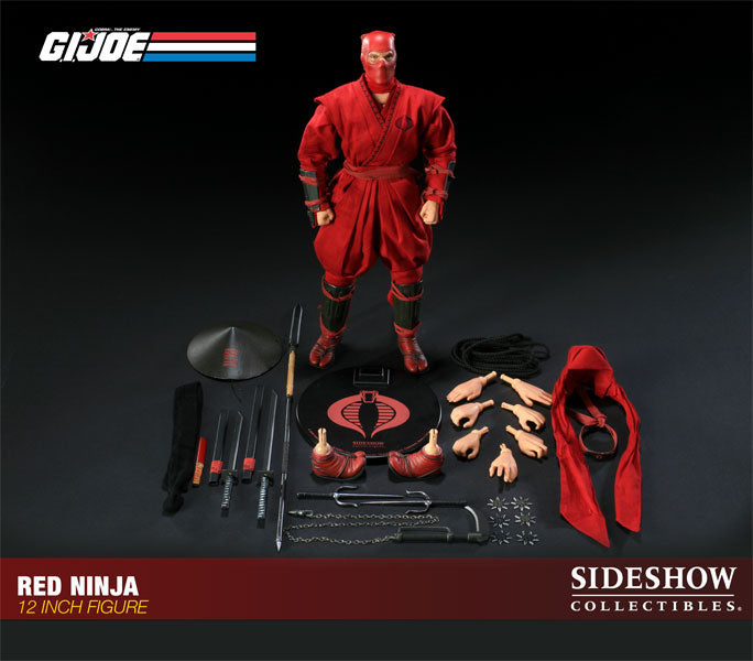 G.I. Joe 12 Inch Sideshow Doll Figure - Red Ninja