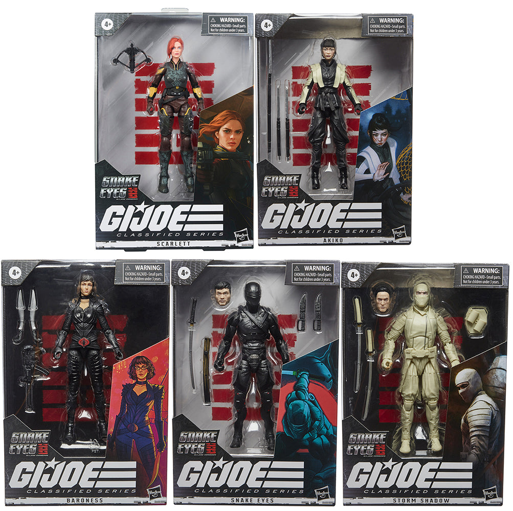G.I. Joe Origins Movie 6 Inch Action Figure Classified Series 2 - Set