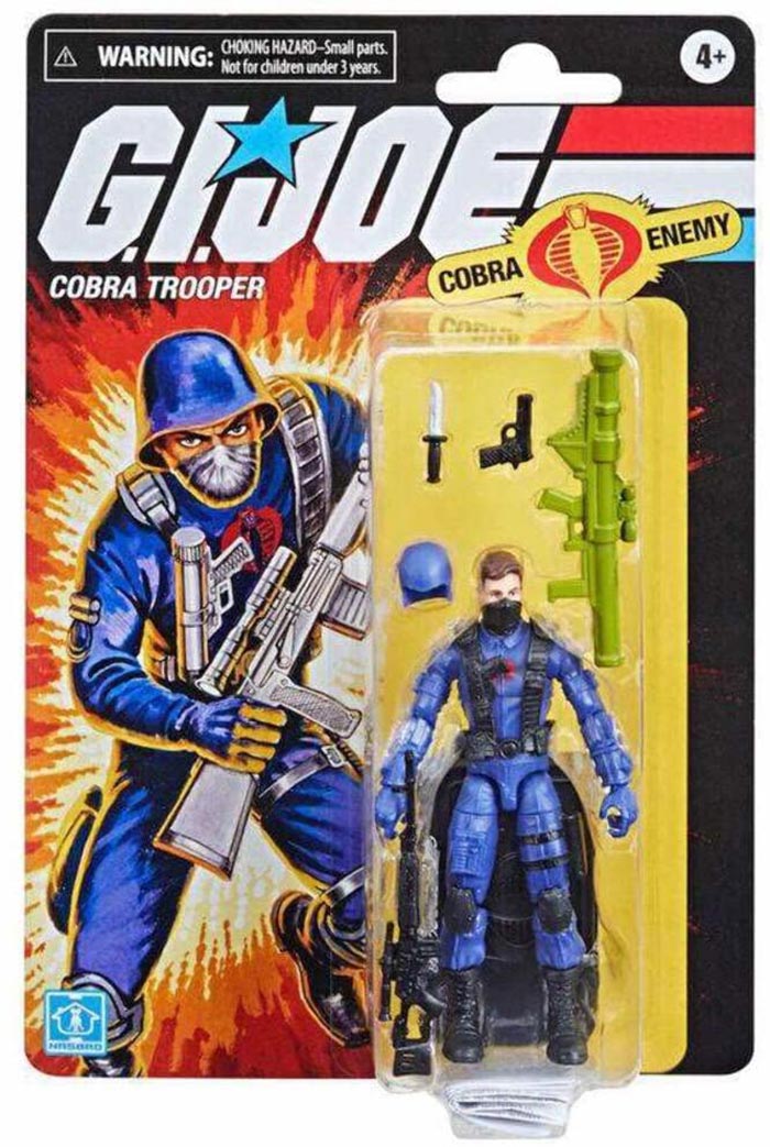 G.I. Joe Retro 3.75 Inch Action Figure Wave 1 - Cobra Trooper
