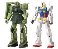 Gundam Universe 4 Inch Action Figure Infinity Exclusive - MS-06F Zaku & RX-78-2 Gundam