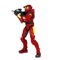 Halo 2 Limited Edition Series Action Figures: Red Spartan V1 Yellow Stripes