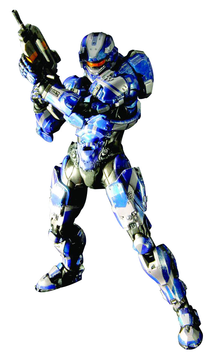 Halo 4 9 Inch Action Figure Play Arts Kai Series - Spartan Warrior