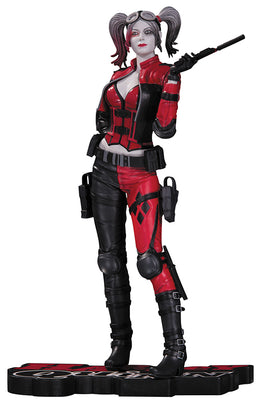 Injustice 2 7 Inch Statue Figure Red White & Black Series - Harley Quinn