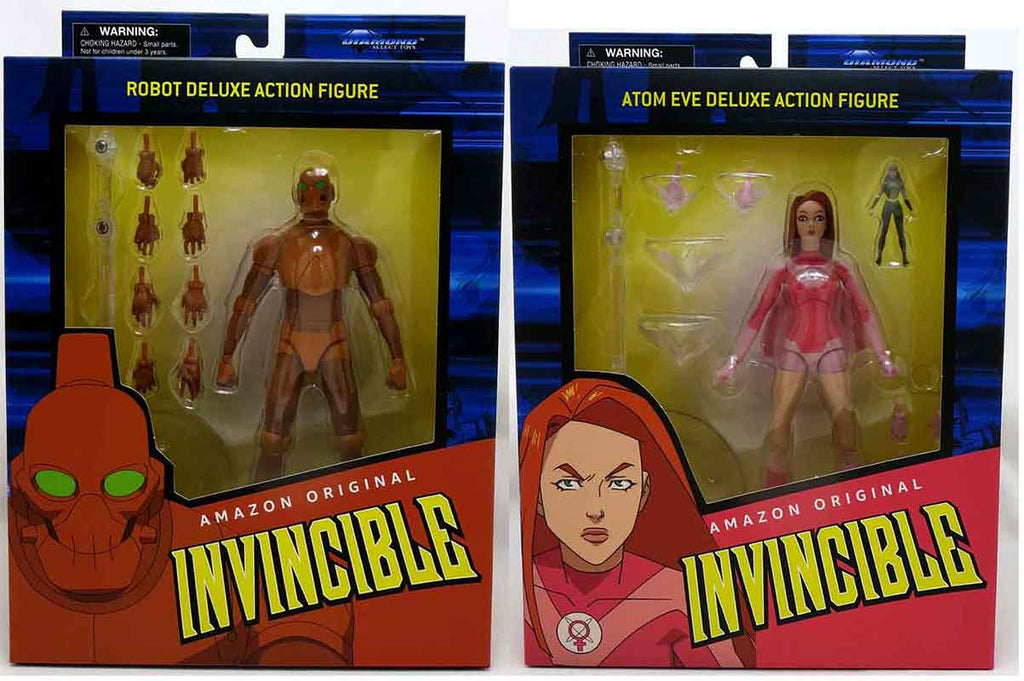 Invincible 7 Inch Action Figure Select Series 2 - Set of 2 (Atom Eve 