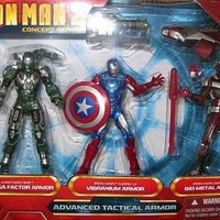 Iron Man 2 3.75 Inch Figure Box Set Series - Advanced Tactical Armour (War Machine - Iron Man Mark VI - Iron Man Mark V)