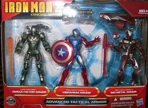 Iron Man 2 3.75 Inch Figure Box Set Series - Advanced Tactical Armour (War Machine - Iron Man Mark VI - Iron Man Mark V)