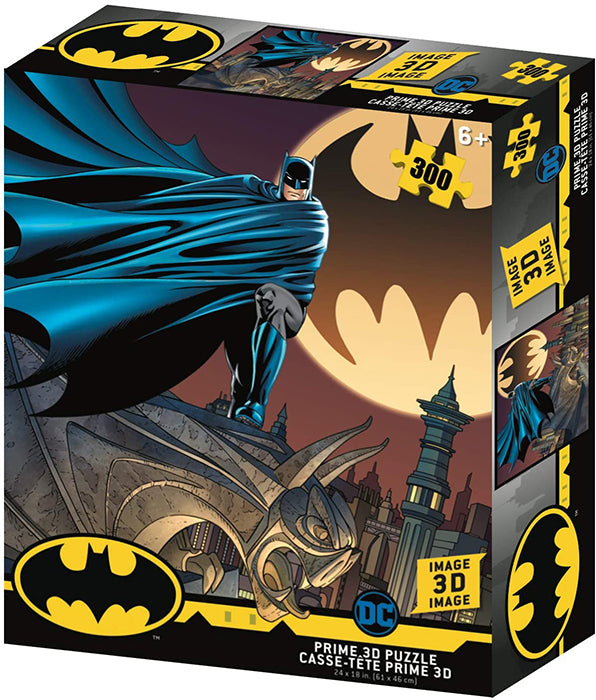 Jigsaw 3D Puzzle DC Comics 24 Inch by 18 Inch Puzzle 300 Piece - Batman & Bat Signal