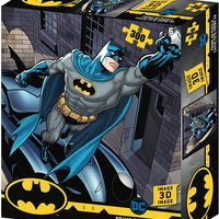 Jigsaw 3D Puzzle DC Comics 24 Inch by 18 Inch Puzzle 300 Piece - Batman & Batmobile