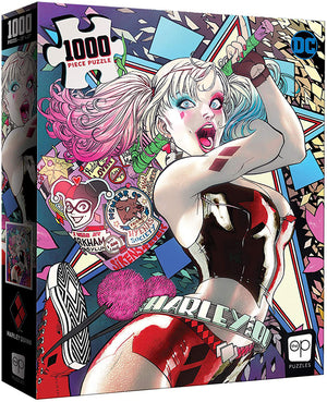 Jigsaw Puzzle DC Comics 19 Inch by 27 Inch Puzzle 1000 Piece - Harley Quinn Die Laughing