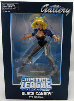 DC Gallery 9 Inch Statue Figure Justice League Animated Series - Black Canary (Sub-Standard Packaging)