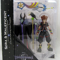 Kingdom Hearts 3 7 Inch Action Figure Select Series - Sora & Maleficent (Shelf Wear Packaging)