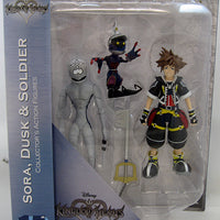 Kingdom Hearts 4 to 7 Inch Action Figure Select Series - Sora with Dusk & Soldier