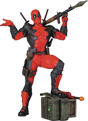 Marvel Collectible 10 Inch Statue Figure Collector's Gallery - Deadpool with Bazooka